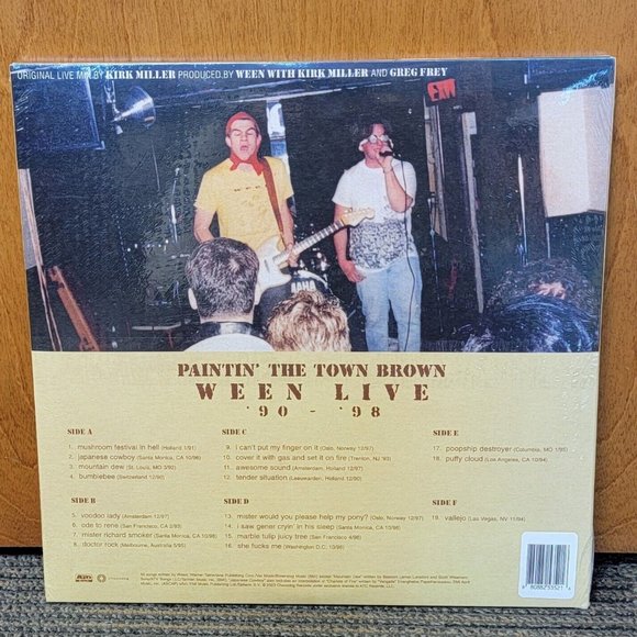 Ween Paintin' The Town Brown 3-LP ~ Exclusive Color ~ Ltd Ed of 600 ~ Brand New! - Picture 3 of 3